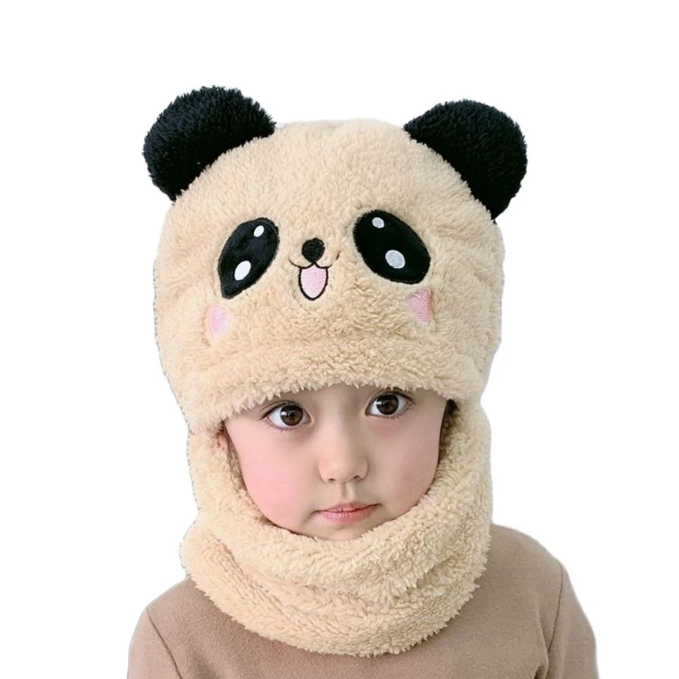 Cool Good Quality Warm Soft Kids Beanies Cap Hat Autumn Winter Toddler Children Cute Panda Cap Hat For Boy Girl