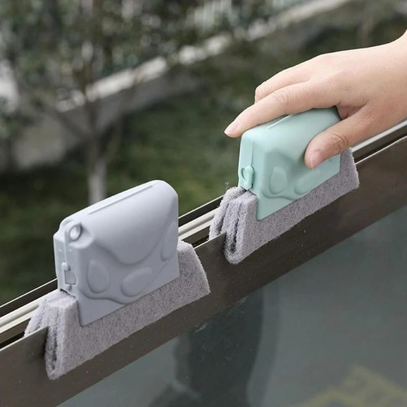 Creative Window Cleaning Brush Windows Slot Cleaner Brush Window Groove Cleaning Cloth Clean Window Slot Clean Tool