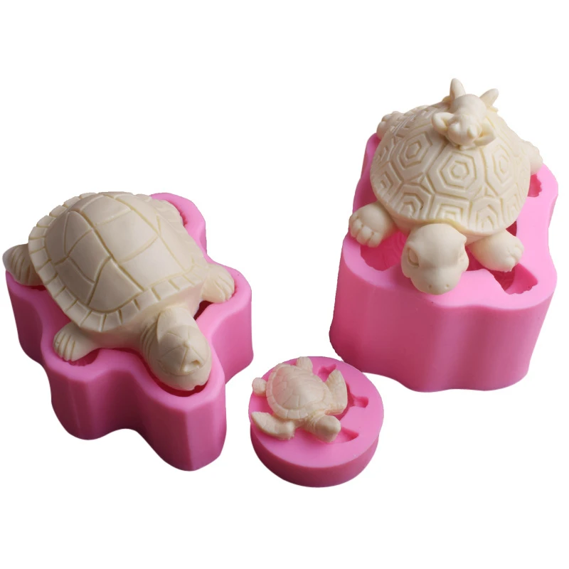 Turtle Silicone Mold Cake Decoration Fondant Cake 3D Mold Soap Mold Food Grade