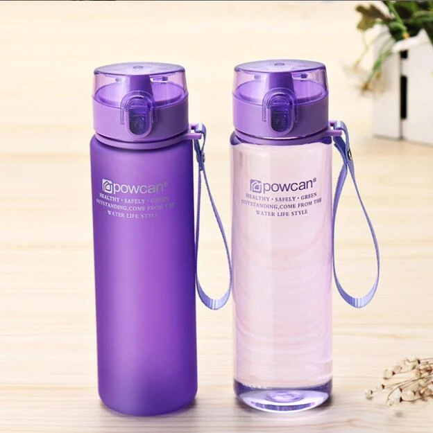 New Fashion Water Bottle Plastic Portable Student Bottle Female Summer Sports Children Trend Leisure Creative Water Bottle