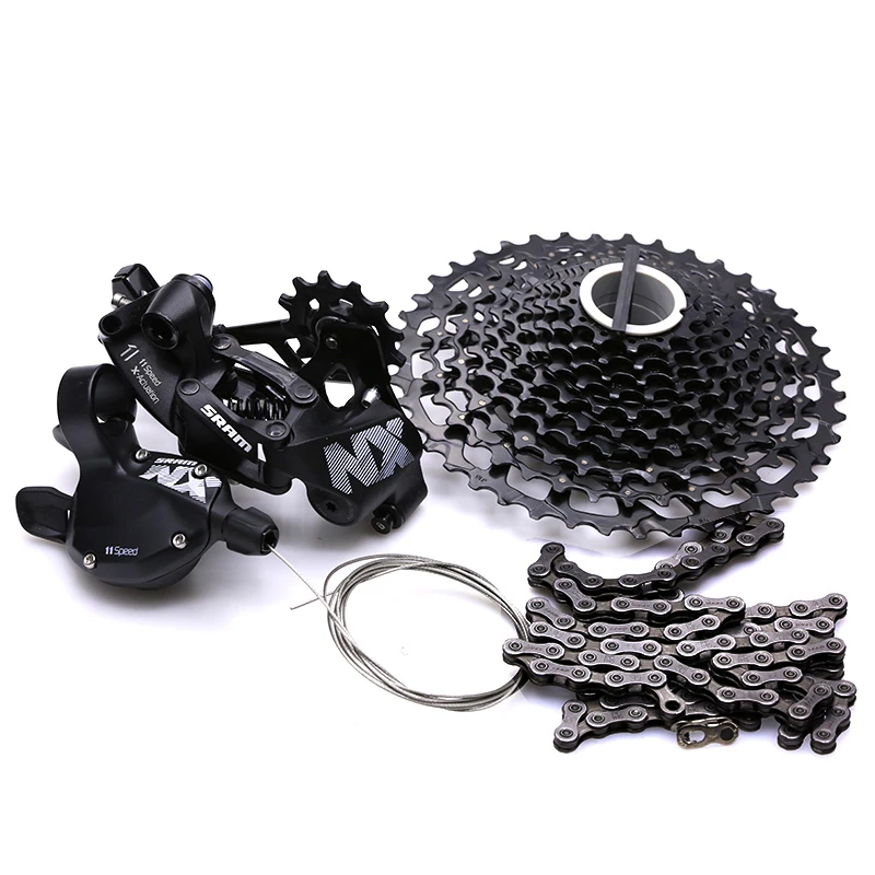 SRAM  NX 1x11 11 Speed Bicycle Groupset MTB Bike Kit Shifter Lever & Rear Derailleur & Cassette & SUMC Chain