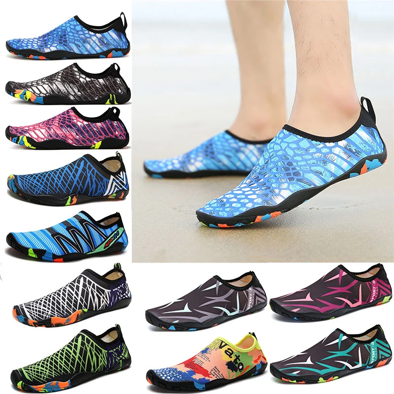 Swimming Shoes Diving Outdoor Beach Shoes Couple's Upstream Shoes Fitness Skin Touching Snorkeling Non-Slip Wading Shoes