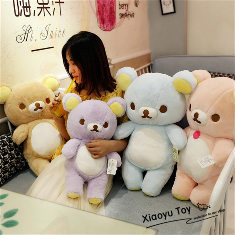 30/50cm Giant Rilakkuma Bear Plush Toys Dolls Soft Stuffed Animals Christmas Gifts For Kids Girlfriend