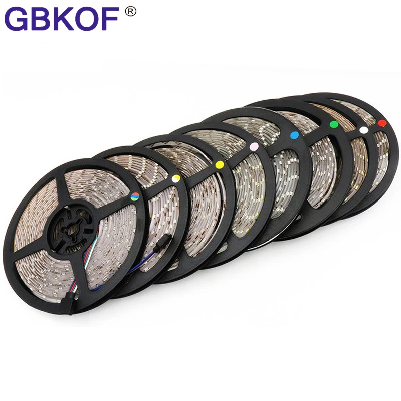 5M 300 LED SMD3528 LED Strip Light IP20 No Waterproof Diode Tape Warm White Cool White RGB Red Blue Green Yellow Home Decoration