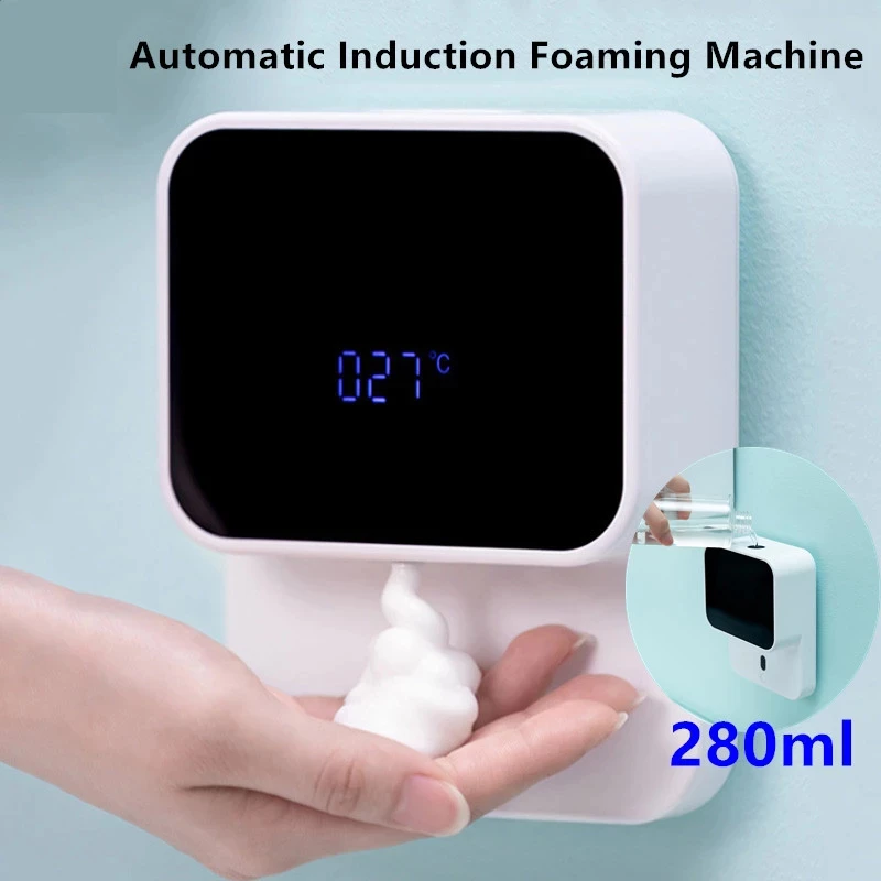 XiaoZhi LED Display Automatic Induction Foaming Hand Washer Sensor Foam Household Infrared Sensor For Homes Mall WC
