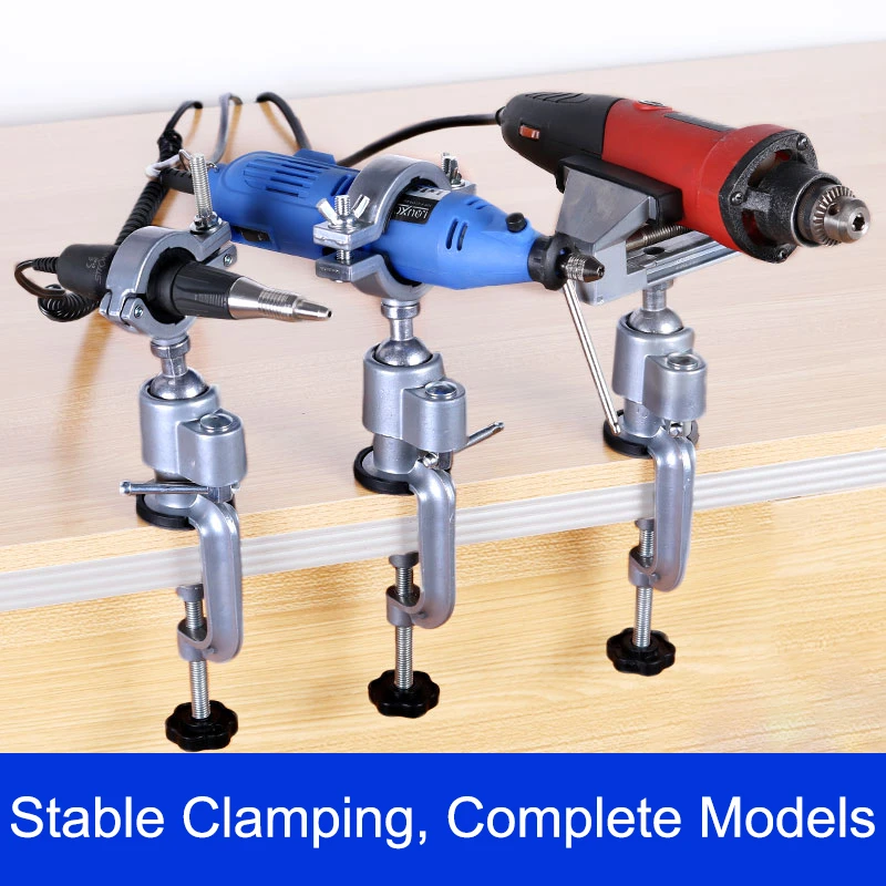 Multifunctional Table Vise Bench Clamp Bracket 360° Clamp Table Electric Grinder Holder Drill Dremel Fixed Shelf For Rotary Tool