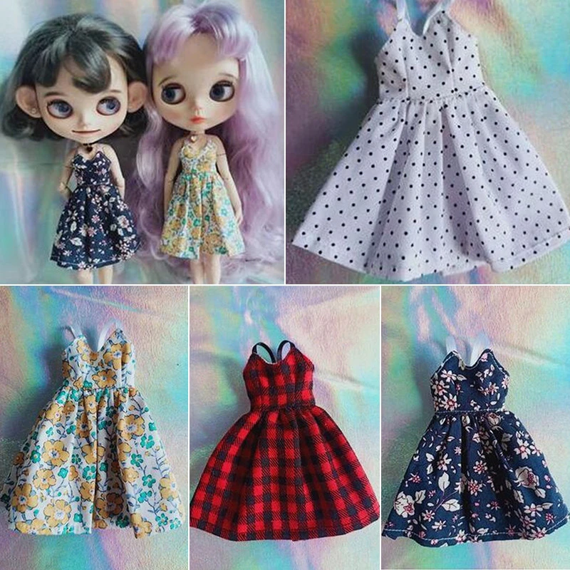 New 30cm Blyth Doll Clothes Fashion Princess Doll Dresses For 1/6 BJD Blyth Toys For DIY Dolls Gifts