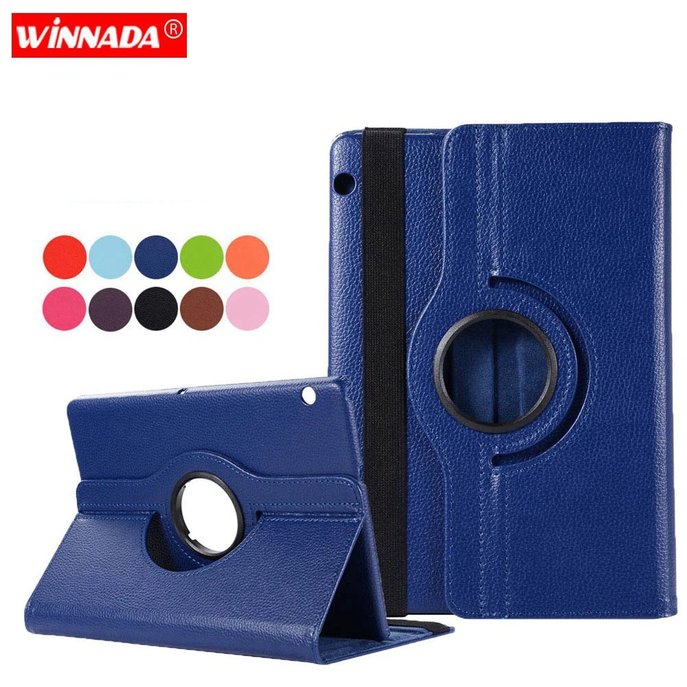 Case For Huawei T5 10 AGS2-W09 AGS2-W19 AGS2-L09 L03 coque Leather Cover for Huawei MediaPad T3 10 AGS-W09 L09 L03 Case+Film+Pen