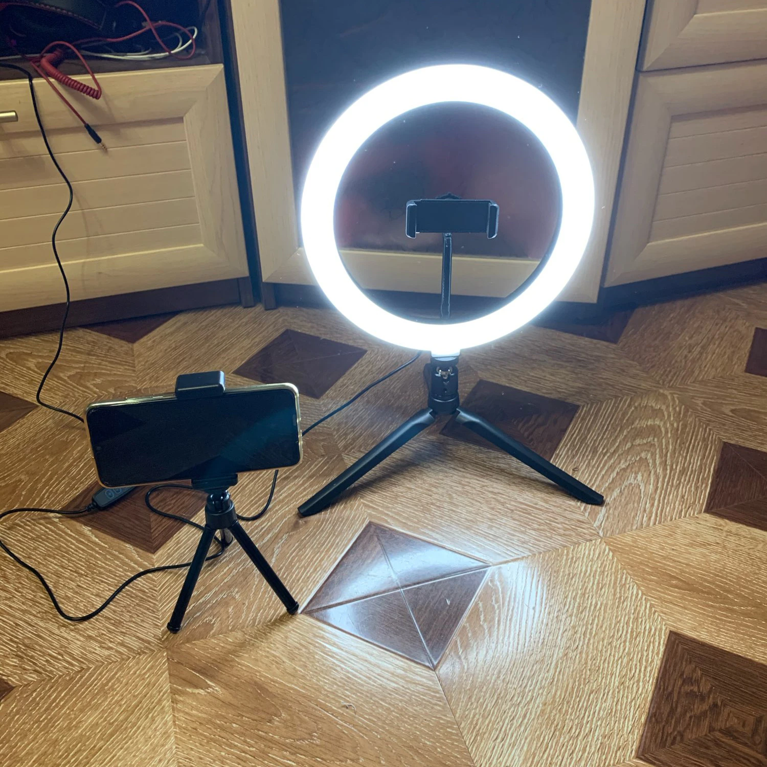 26/16CM Photography Fill Lighting Phone Ringlight Tripod Stand Photo Led Selfie Remote Control Ring Light  Lamp Youtube Live