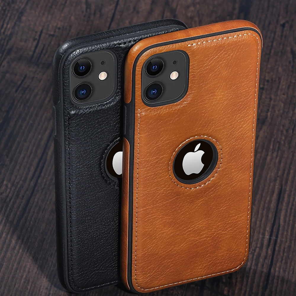 For iPhone 11 11 Pro 11 Pro Max Case Luxury Business Leather Stitching Case Cover for iphone 12 Pro Max XR X 8 7 6 6S Plus Case