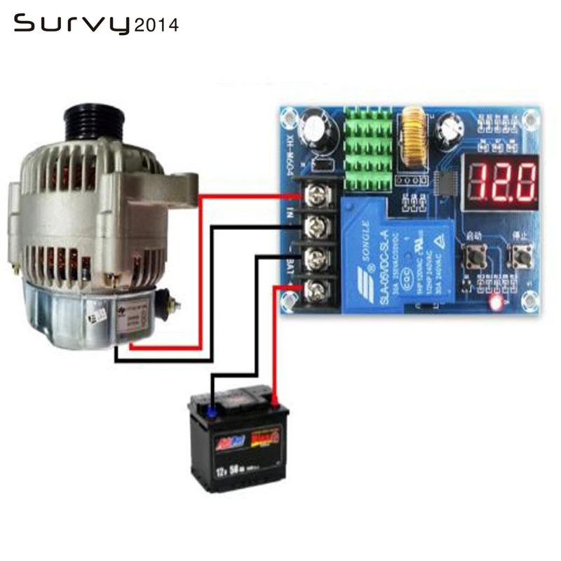 1PCS 3.7V-120V lead-acid Battery Charging Controller Protection Board switch 12v 24v  diy electronic