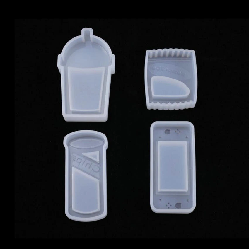 Candy Bag Shaker Silicone Mold Epoxy Resin DIY Craft Tools Milk Tea Bottle Key Charms Handmade Resin Jewelry Accessories Mould