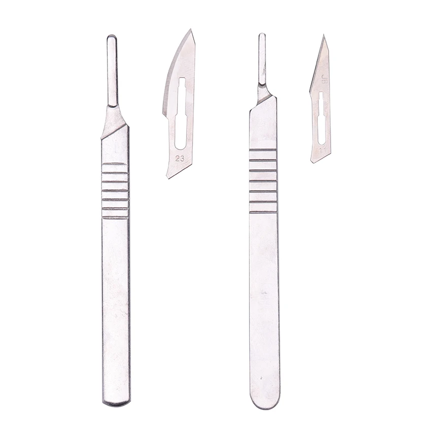 11# 23# Carbon Steel Surgical Scalpel Blades Handle Scalpel DIY Cutting Tool Electrical Repair Animal Surgical Knife