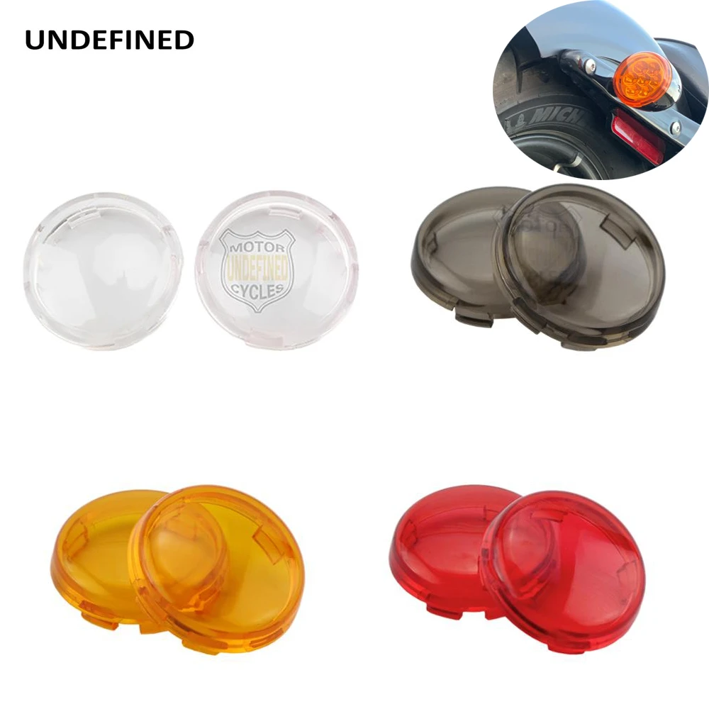 2pcs Turn Signal Indicator Light Lens Cover For Harley Touring Road King Sportster XL 883 1200 Iron 883 Softail Heritage Dyna