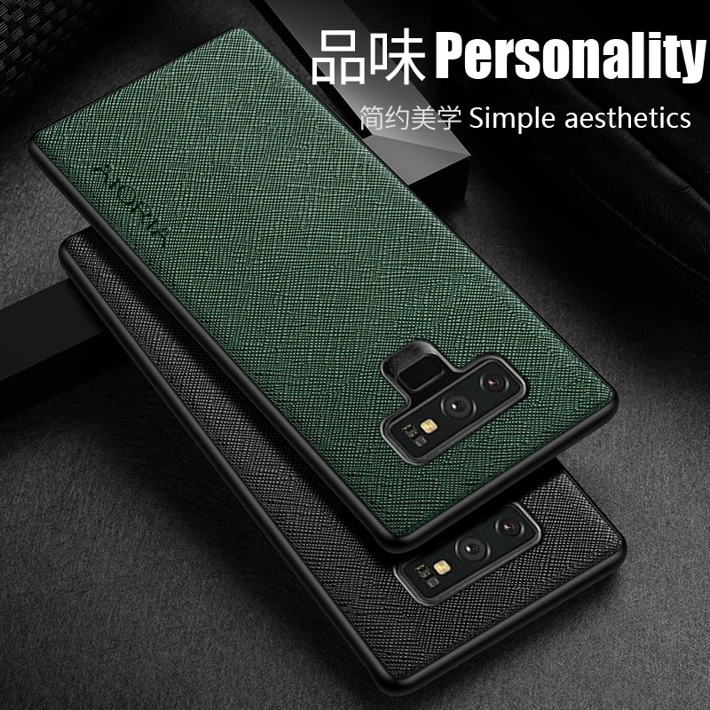 Case for Samsung Galaxy Note 9 Case TPU Around The Edge Protection Perfect High Quality PU Leather