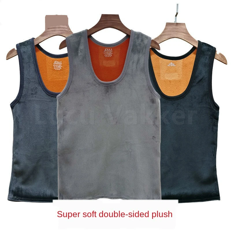 Mens thermal shirt Heat Vest Thermal Underwear Men Thick Warm Slim Vest Tops Autumn Winter termica Comfortable Underwear tutku