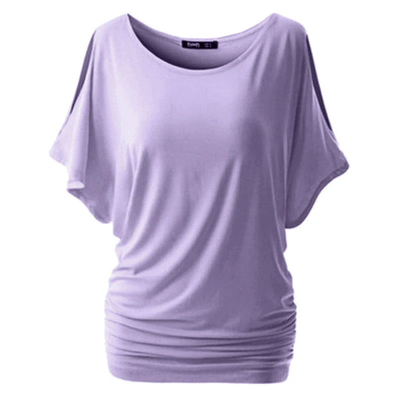 5XL Women Casual Summer T-Shirt Batwing Short Sleeve Loose Top Basic Tee Female Plus Size Basic Tunic camisas mujer