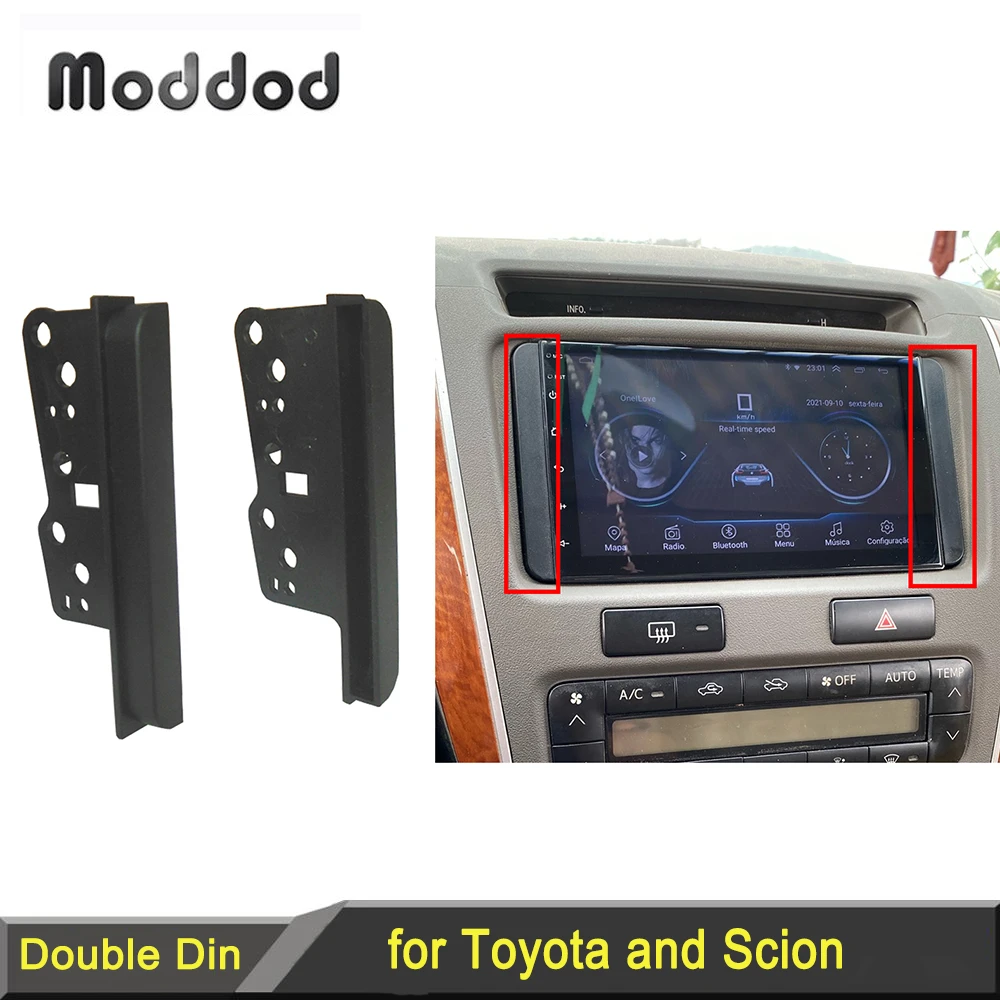 Radio Brackets for Toyota Scion Double Din Stereo Panel Fascia DVD Dash Mount Trim Side Kit
