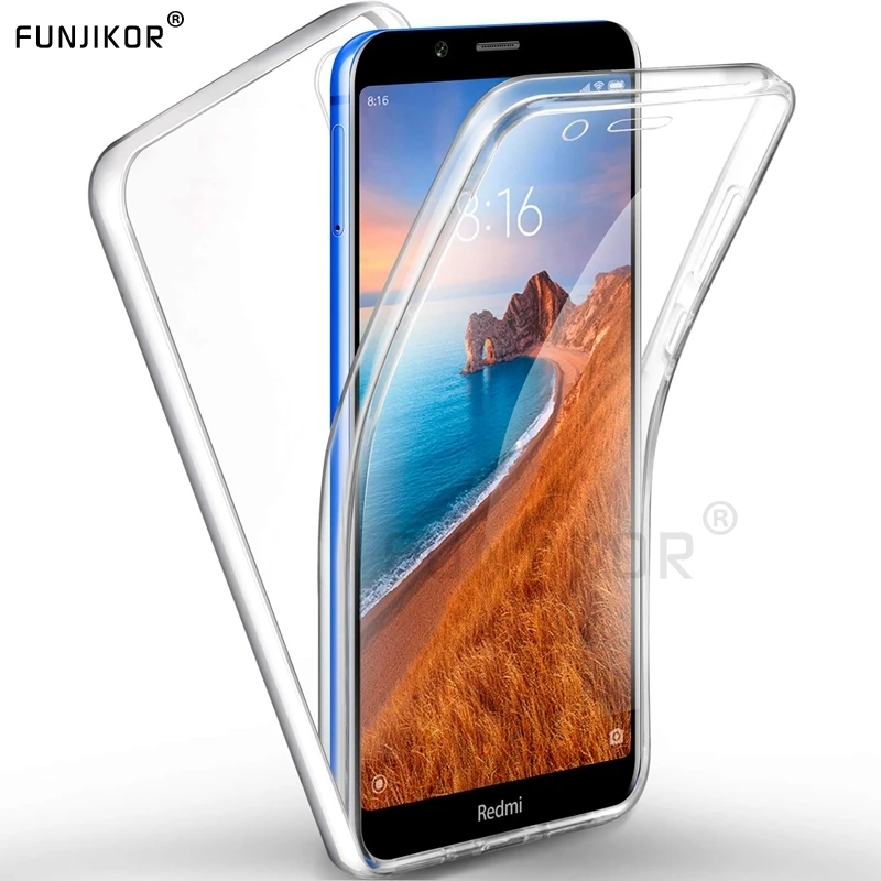 Full Body Transparent Armor Case for XIAOMI Mi 9 Lite A1 A3 REDMI 9A 9C 6 6A 7A 8A Note 8 7 Pro 10 5G 8T 9S 10S Shockproof Cover