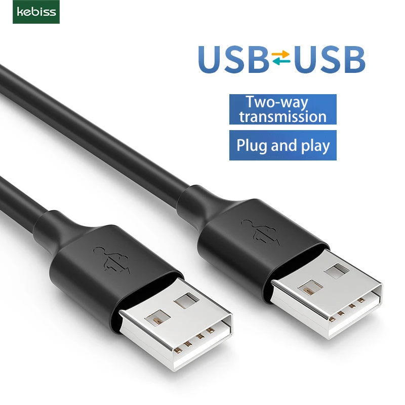 Silica Gel USB to USB Extension Cable Type A Male to Male USB Extender for Radiator Hard Disk Webcom Camera USB Cable Extens