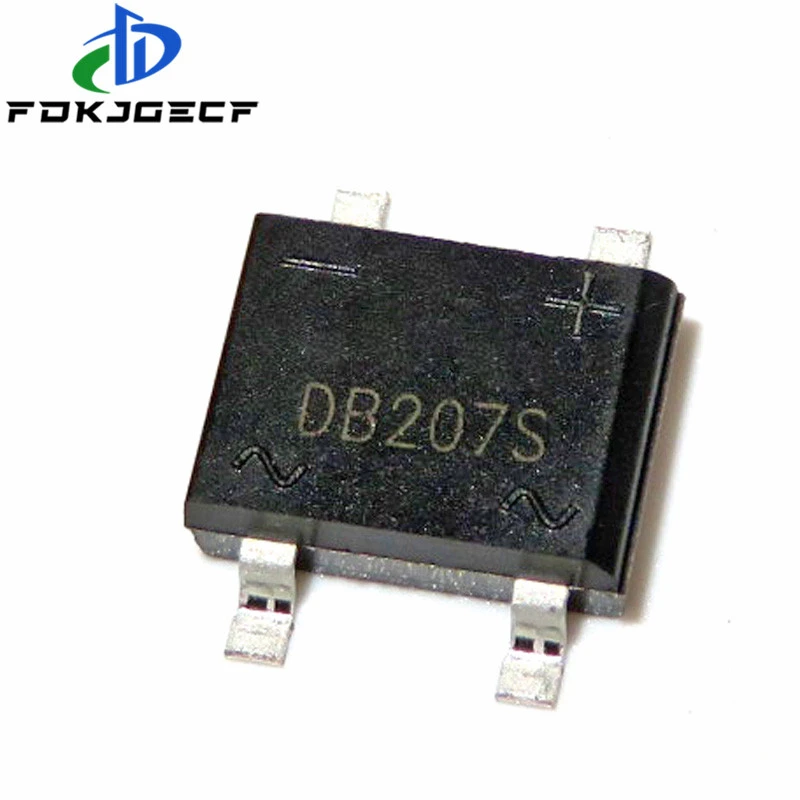 10PCS/LOT DB207 SMD B207 DB207S SMD SOP Bridge Rectifiers 1000V 2A new original