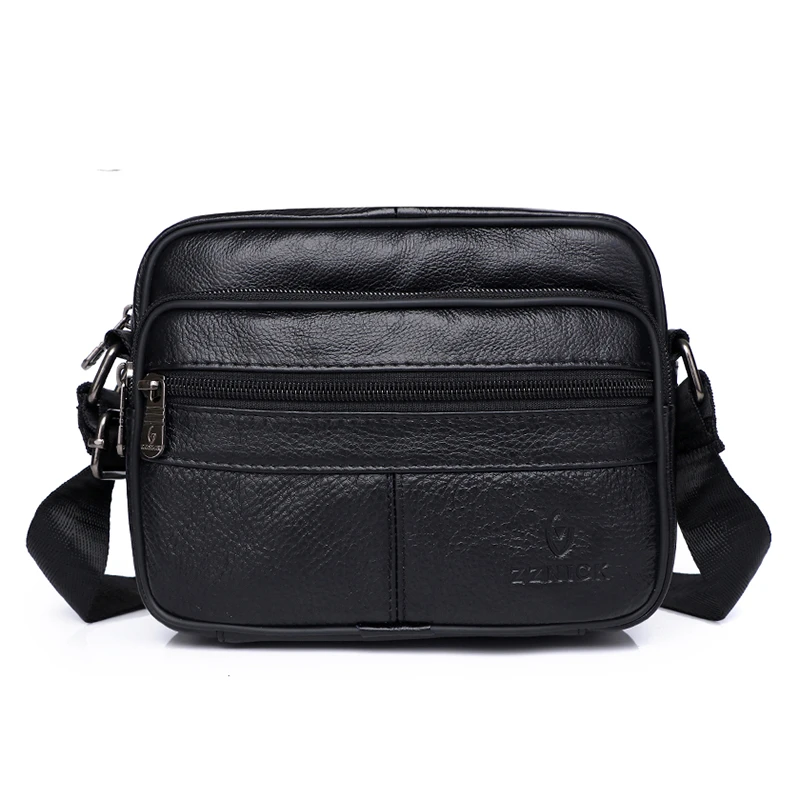 Men's Genuine Leather Shoulder Bag Messenger Bags Men's Bag 2020 Fashion Flap Crossbody Handbag Male Leather Shoulder Bags KSK