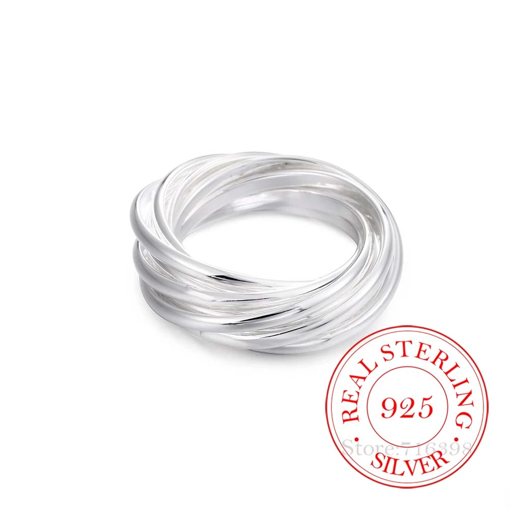 100% 925 Sterling Silver Jewelry Vintage Ethnic 9 Circle Silver Rings for Women Men Size 6 7 8 9 10 Fashion Anel De Prata Bijoux