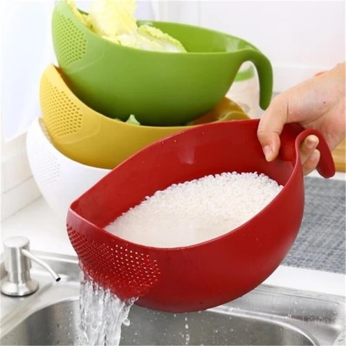 Rice Washer Quinoa Strainer Cleaning Veggie Fruit Kitchen Tools with Handle Newest