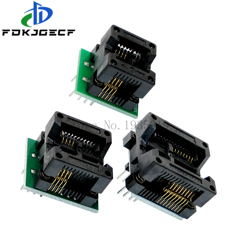 SOP16 to DIP8 Wide-body Seat Wide 150mil 200mil 208mil 300mil Programmer SOP8 Adapter Socket for EZP2010 EZP2013 CH341A IC test