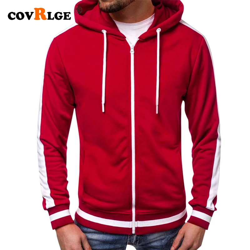 Covrlge Sweatshirt Men 2019 NEW Casual Hoodies Brand Male Long Sleeve Solid Hoodie Men Black Red Big Size Poleron Hombre MWW174