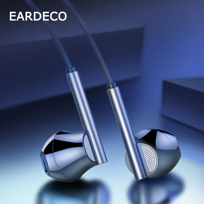 EARDECO 8 Cores Wired Headphones Earphones Bass In-ear Headphone with Mic Earphone Earbuds Mobile Phone Headset Dynamic Stereo