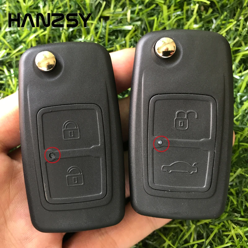 2 Button Car Flip Folding key Case For CHERY A5 FULWIN TIGGO E5 A1 COWIN EASTER Replacement Remote key Cover shell Fob NO Blade