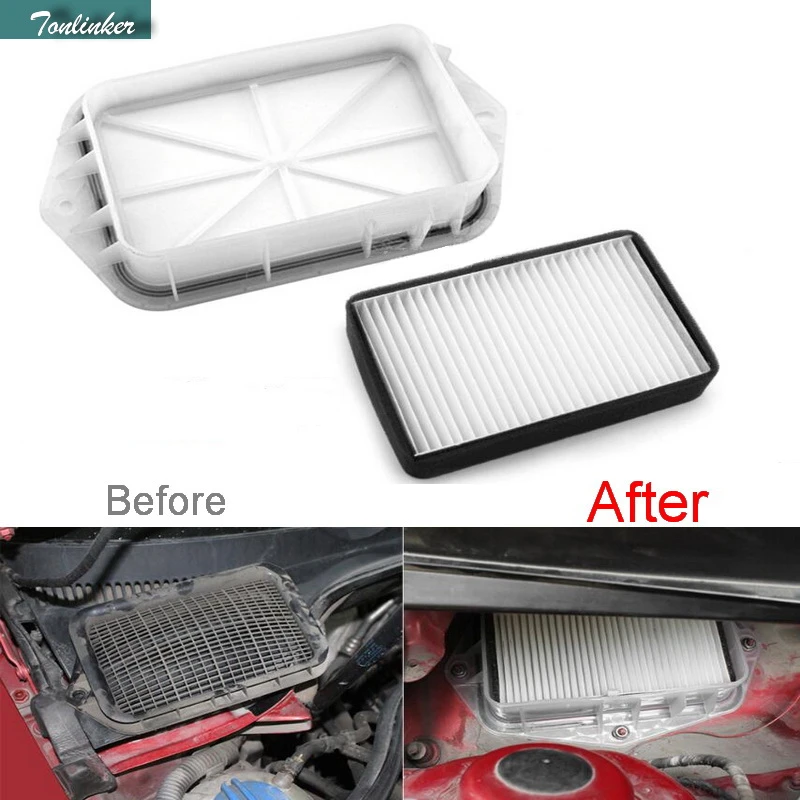 Tonlinker 3 holes air filter for Vw Sagitar CC Passat Magotan Golf Touran audi Skoda Octavia car styling external air filter