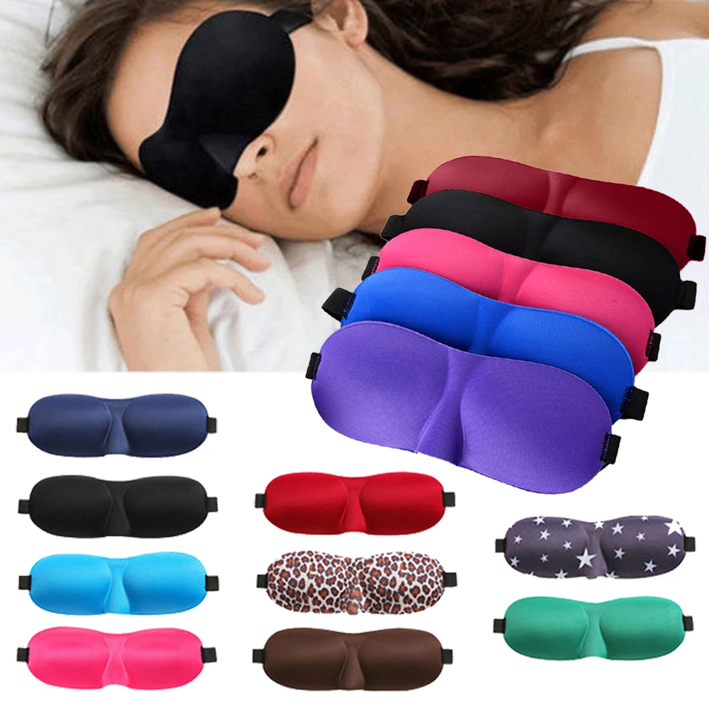 1Pcs 3D Sleep Mask Natural Sleeping Eye Mask Eyeshade Cover Shade Eye Patch Women Men Soft Portable Travel Eyepatch #245325