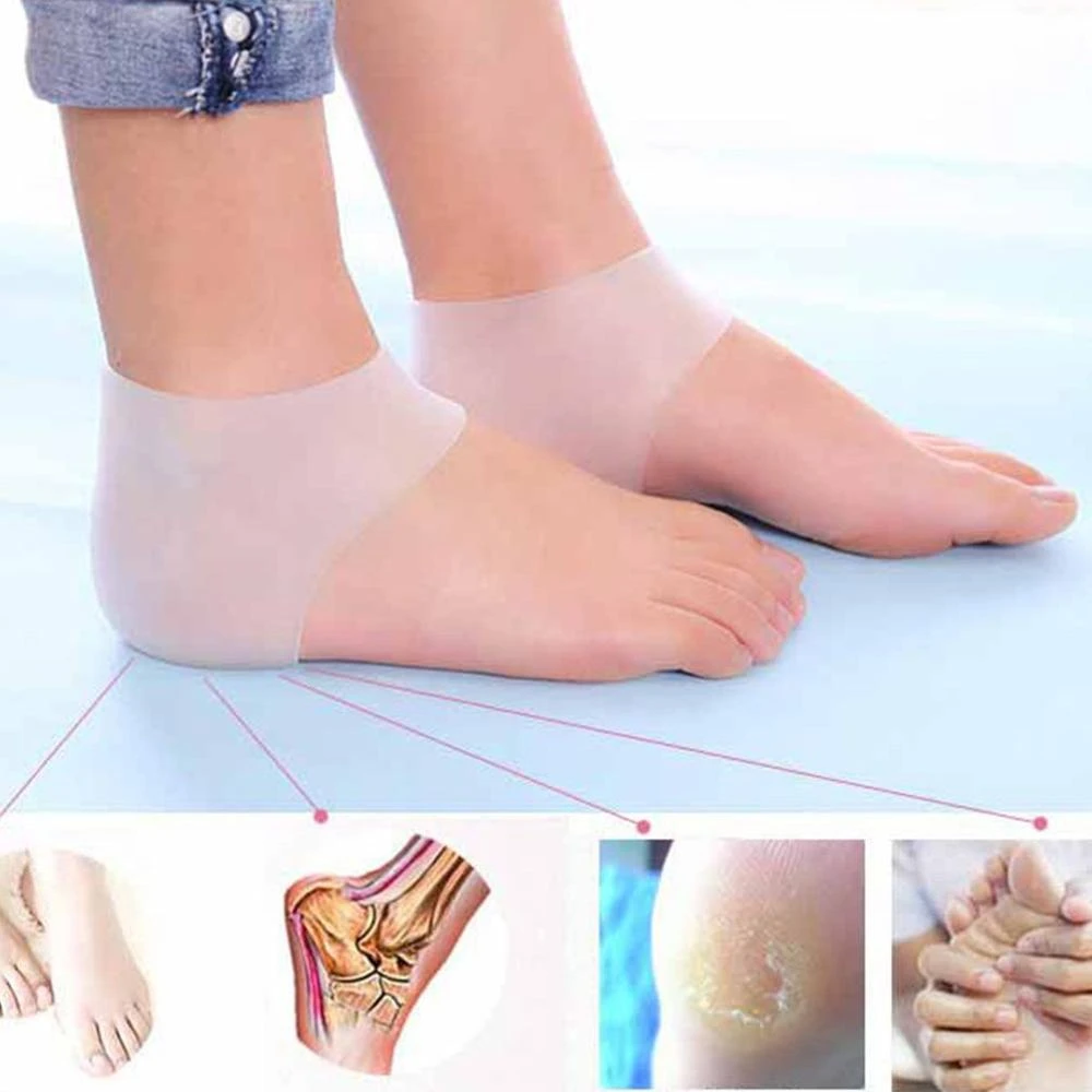 1pc Silicone Moisturizing Gel Heel Cracked Foot Skin Care Protect Foot Care Tool