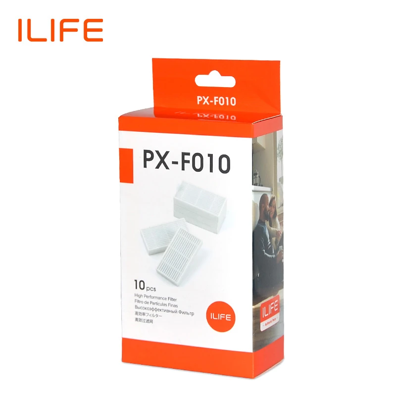 ILIFE V55Pro V5sPro V3sPro V60Pro 10Pcs Filter Pack Spare Parts Replacement Kit PX-F010