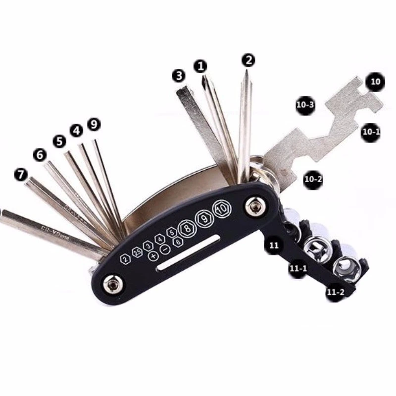 Multi tool allen hex motor fix MTB Mountain cycle wrench Motorcycle multipurpose Screwdriver kit spoke repair multitool