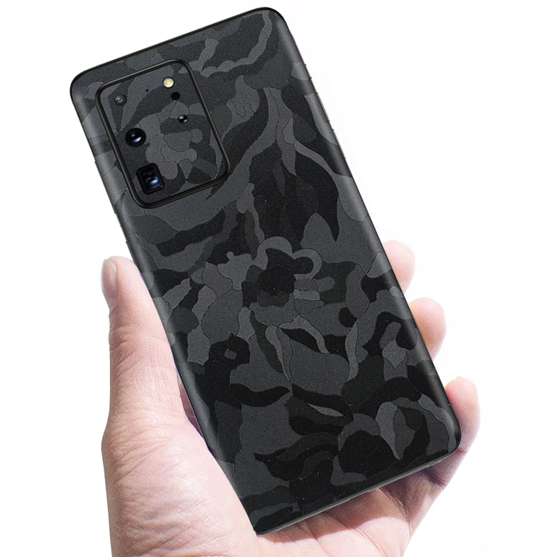 3D Camo Crocodile Snake Skin Film Wrap Skin Phone Back Paste Sticker For SAMSUNG Galaxy S20 Ultra S10 Plus S10e S9+ Note 20 10