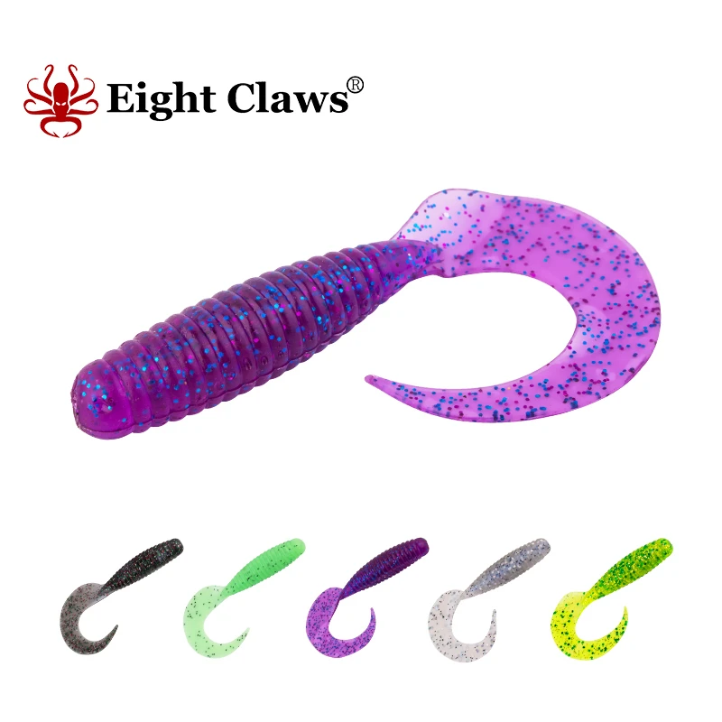EIGHT CLAWS Soft Bait Fishing Lures 3.5g 7cm Rubber Swimbait Silicone Artificial Bait Soft Plastic Bait Worm Soft Jigging Lures