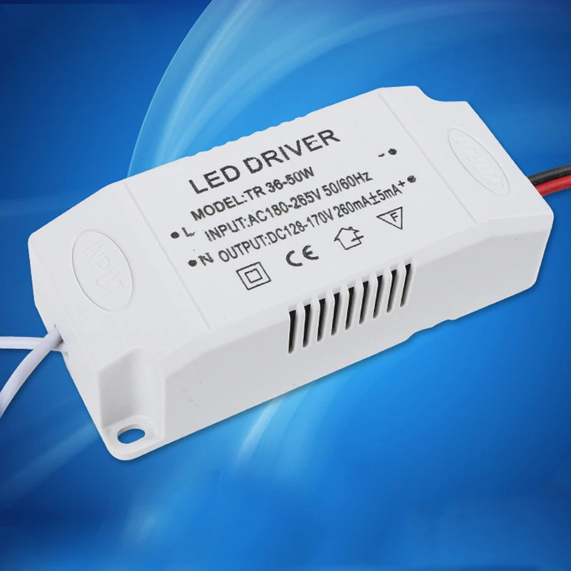 External Power Supply Waterproof LED Driver 12-24W/24-36W/36-50W Electronic Transformer Constant Current For Ceiling Light