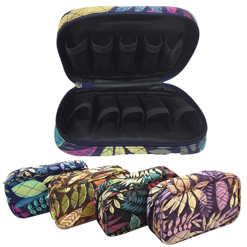 every kinds of Essential Oil Carrying Case Holds for 5ml 10ml 15ml Storage Bag Cotton material print pattern optional