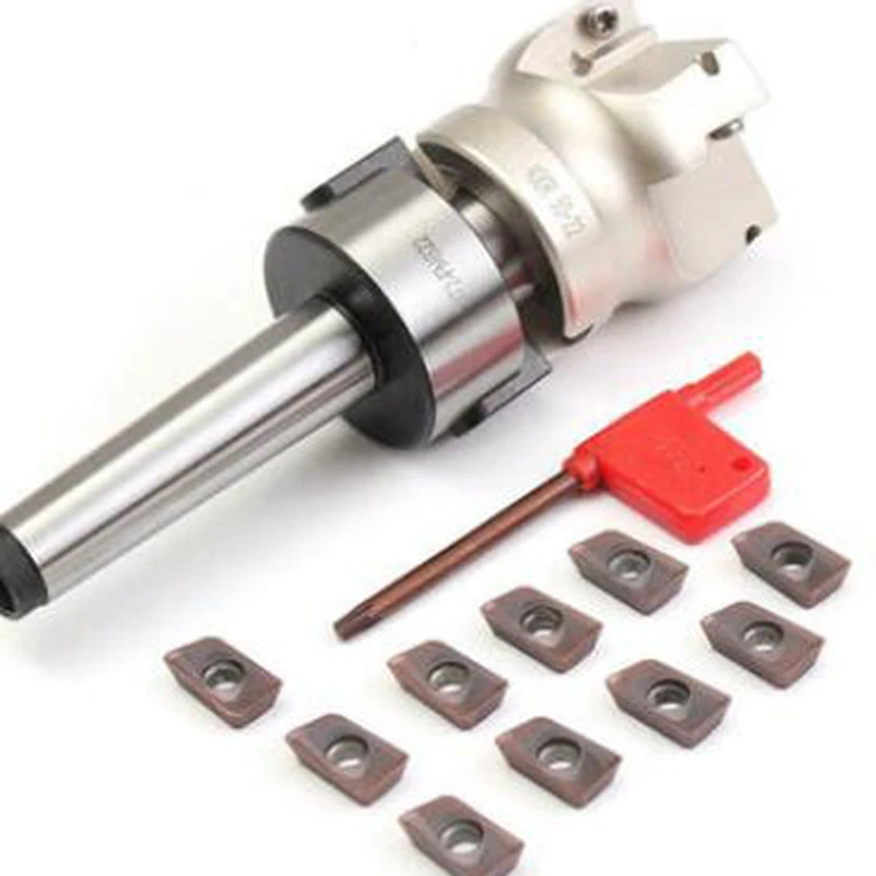 New Mill Cutter MT2 MT3 50 Cutter Head + 4 Cutters APMT1604 CNC Mill Milling Cutter Insert Kit  Machine Tools