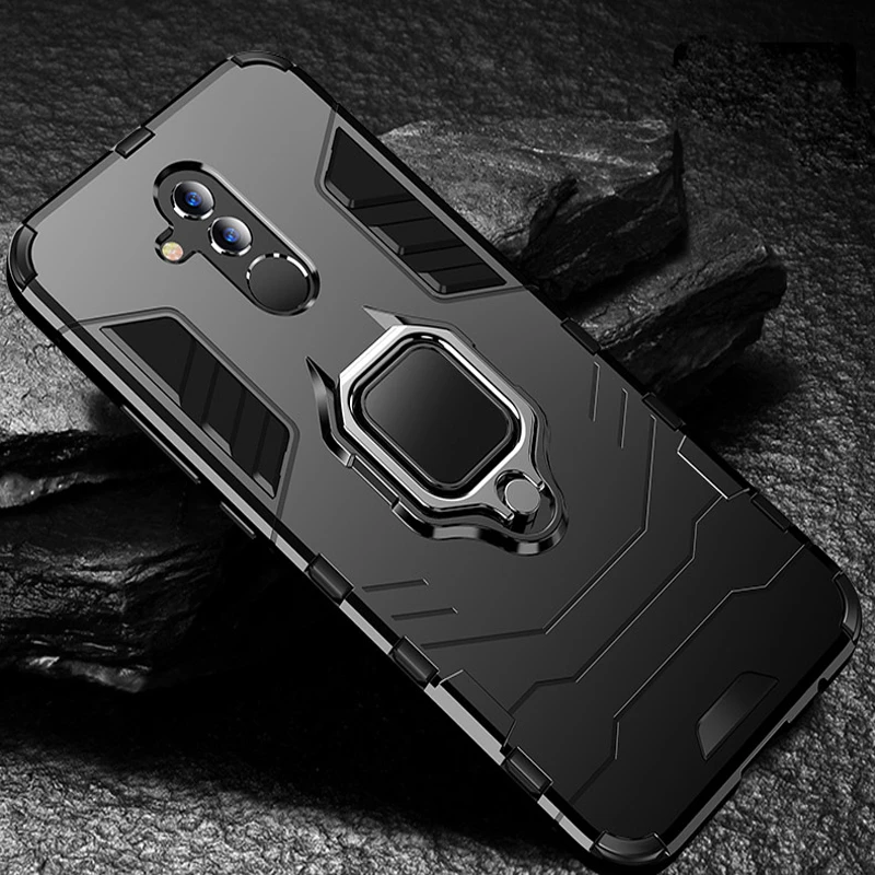 Mate 20 Lite Heavy Duty Armor Metal Ring Drop-proof Case For Huawei Mate 20 Lite SNE-LX1 SNE-L21 SNE-LX3 SNE-LX2L23 Couqe Fundas