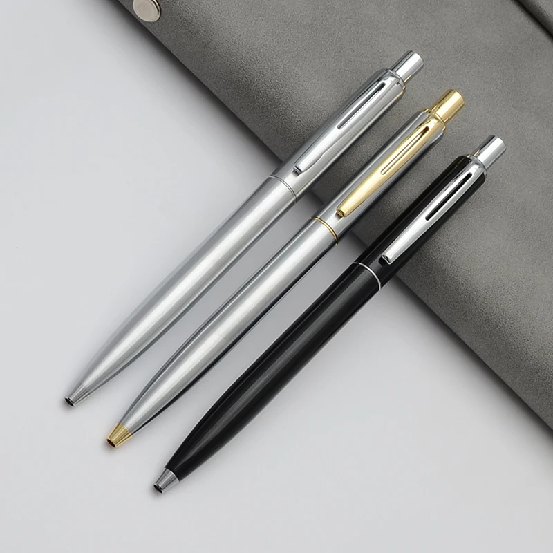 Baoer 037 Ballpoint Pen Metal Black Silver Gold Ball Pen Luxury Business Gifts Student School Supplies Roller Pen 10 Customiza