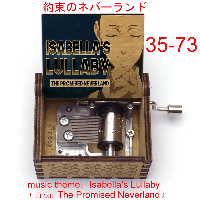 The Promised Neverland color figure Print Music Box music theme Isabella's Lullaby anime fans family new year christmas gift