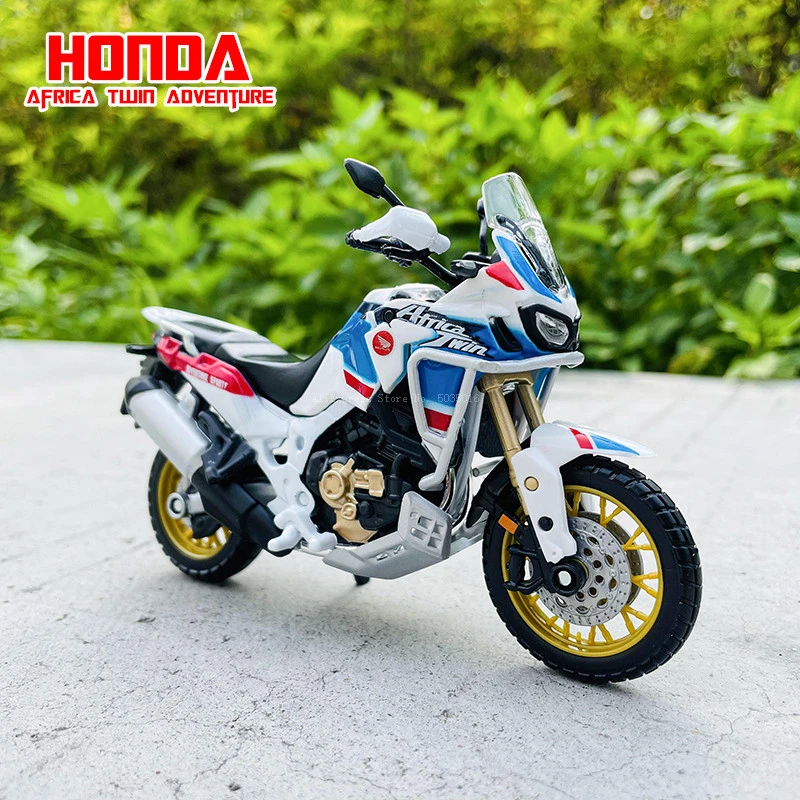 Bburago 1:18 The New Honda Africa Twin Adventure original authorized simulation alloy motorcycle model toy car gift collection