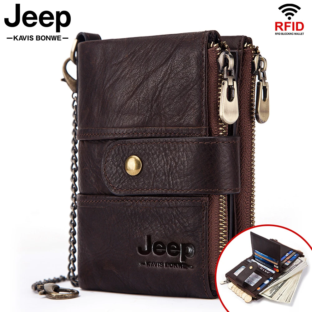 2020 100% Genuine Leather Rfid Wallet Men Crazy Horse Wallets Coin Purse Short Male Money Bag Mini Walet High Quality Boys