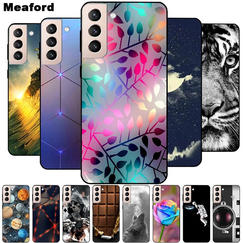 For Samsung Galaxy S21 Case S21 Plus 5G Printing Silicone Soft TPU Clear Phone Cover For Samsung S21 FE Ultra Back Cases S21FE