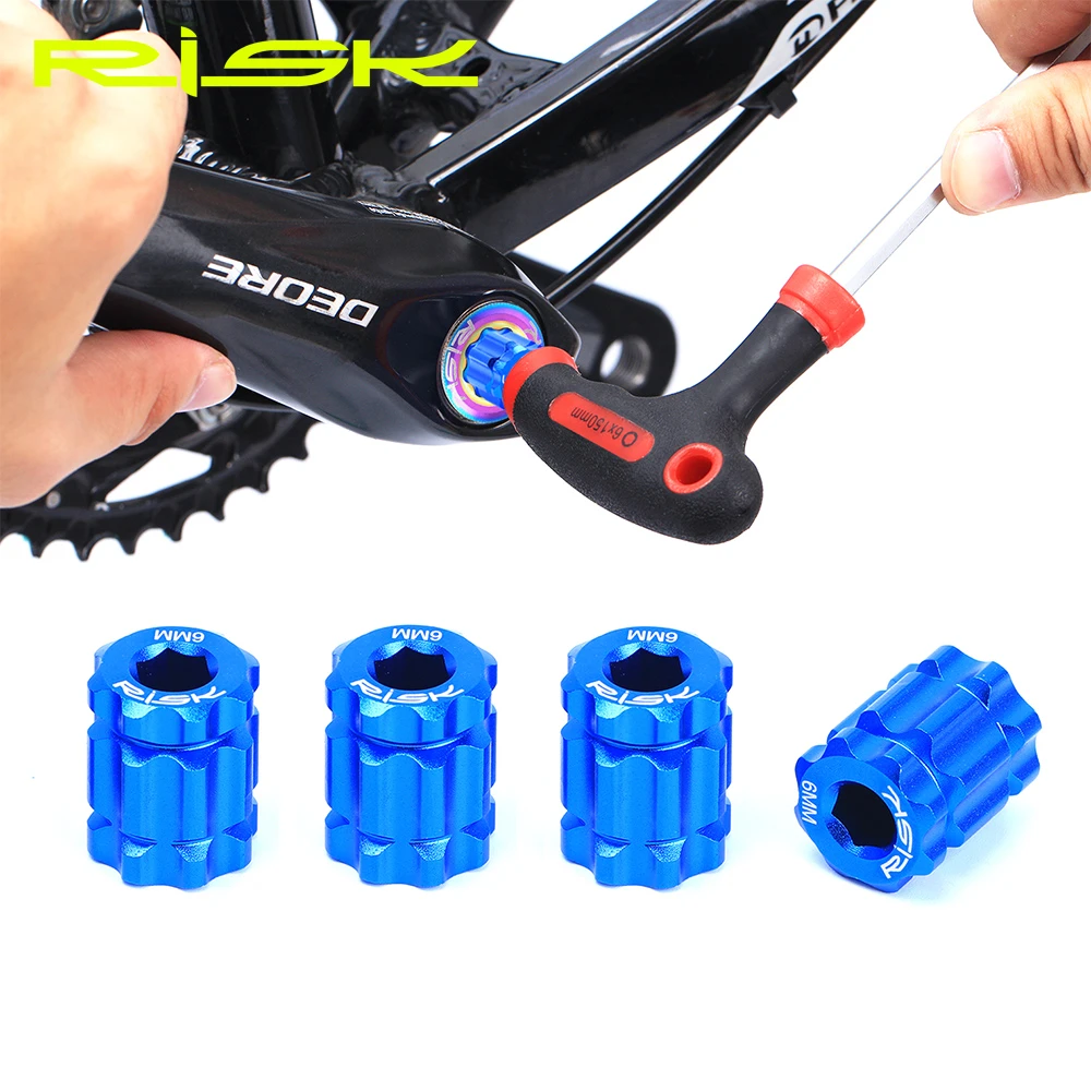 RISK Bicycle Crank Cap Installation and Disassembly Tool Aluminium Alloy Crank Arm Adjustment Cover XT/UT/DA Integrated BB