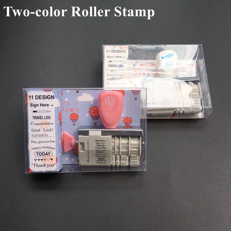 1Pc Date Words Roller Stamp Clear Stamps For Scrapbooking DIY Seal Stempel Christmas Stamps Craft Stempels For Card Making